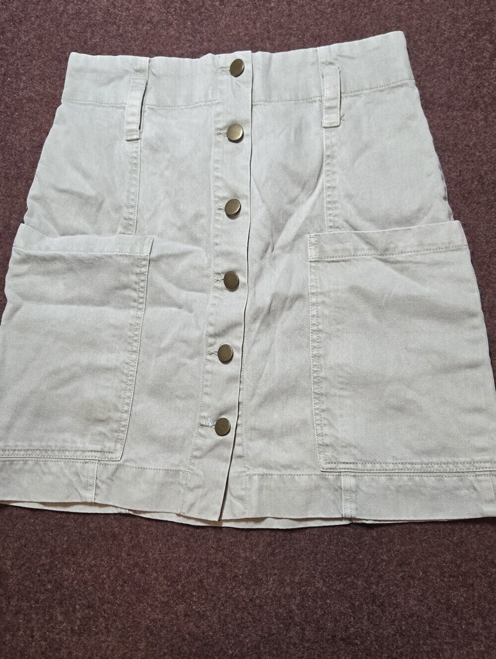 Young Fabulous & Broke Skirt Size Small Button Front Waist Stretches Appx 3in